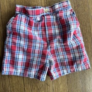 Toddler Boys Madras style shorts  and blue Ralph Lauren Shorts size 18 months